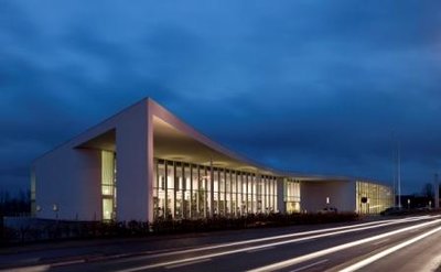 Birkerød idrætscenter ved nat